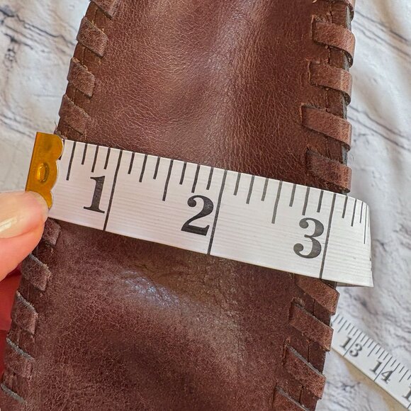 Patricia Nash Embossed Leather Cross Body Bag Tooled Forli Flap Vintage Brown - Picture 12 of 15